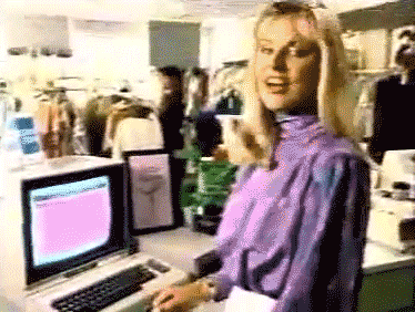 Woman at computer